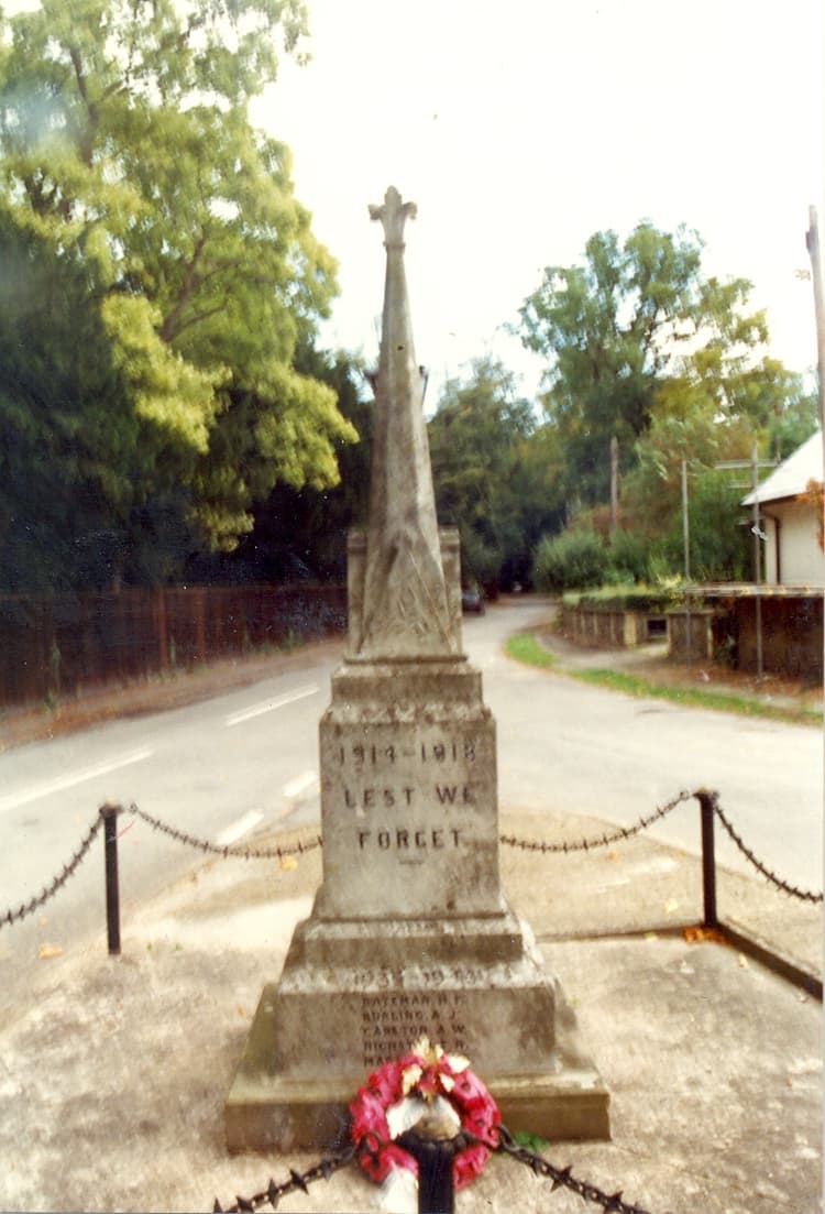Stetchworth - WW1 Cross