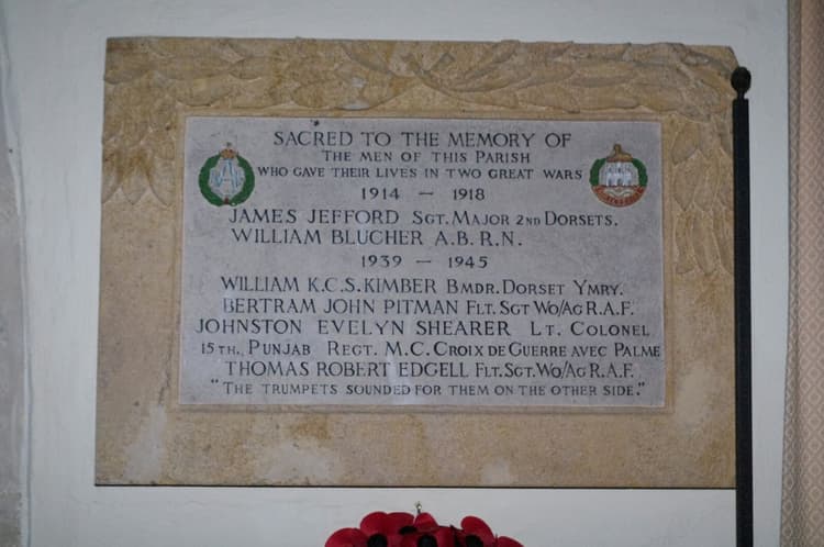 Sandford Orcas - WW1 and WW2