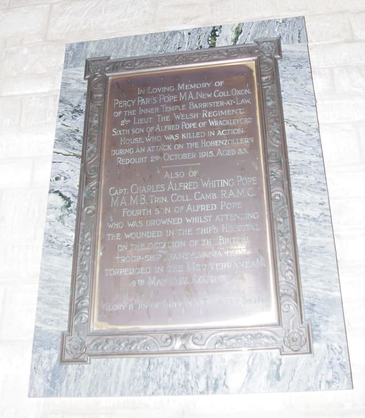 P P Pope and C A W Pope