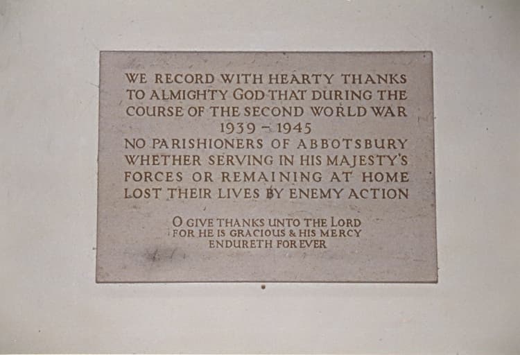 Abbotsbury Thankful  WW2