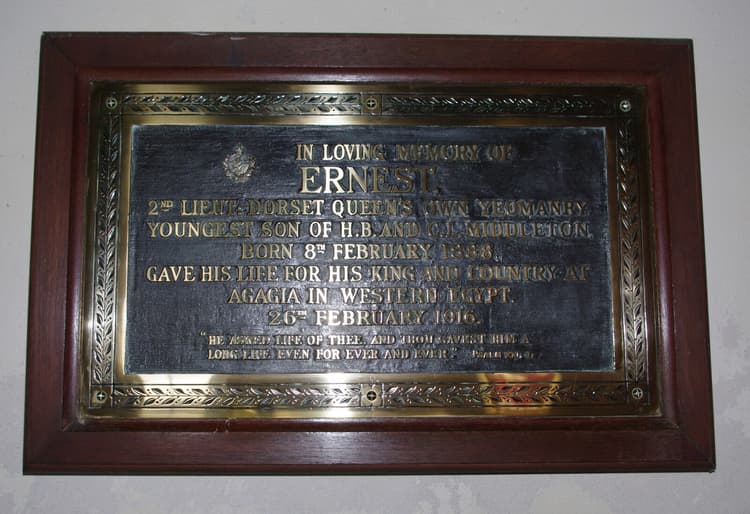  Second Lieutenant E Middleton