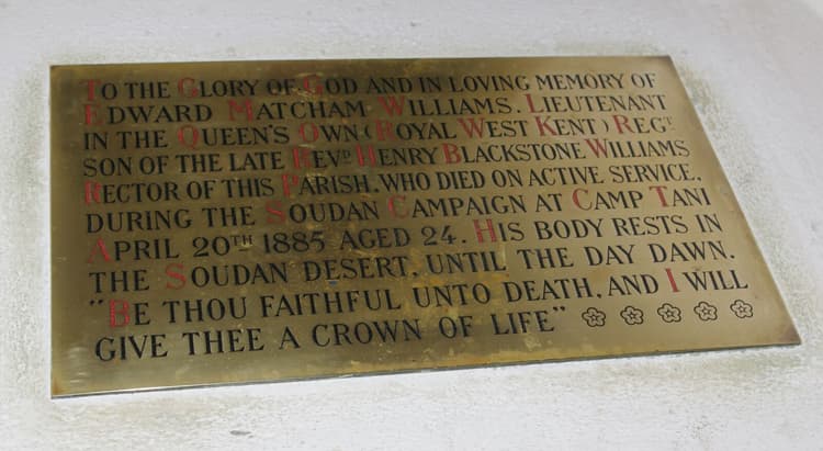 Lieutenant E M Williams