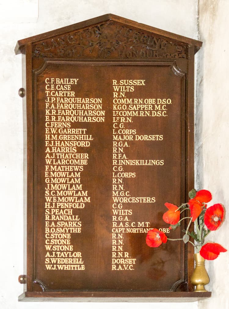 Langton Herring Roll of Honour- WW1