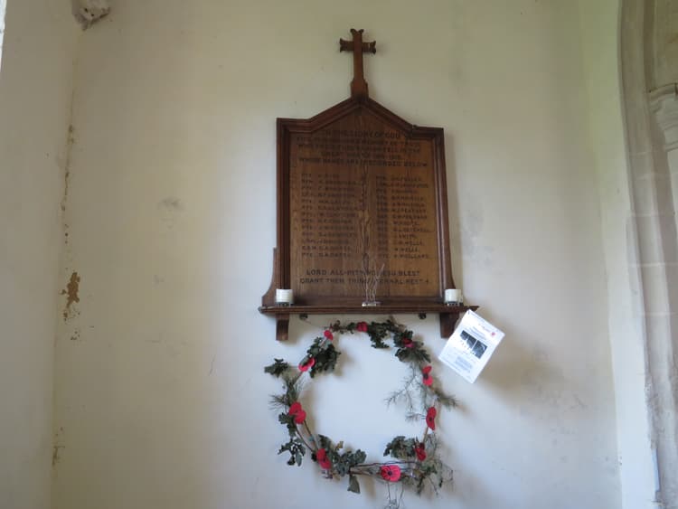 Stetchworth - WW1 Board